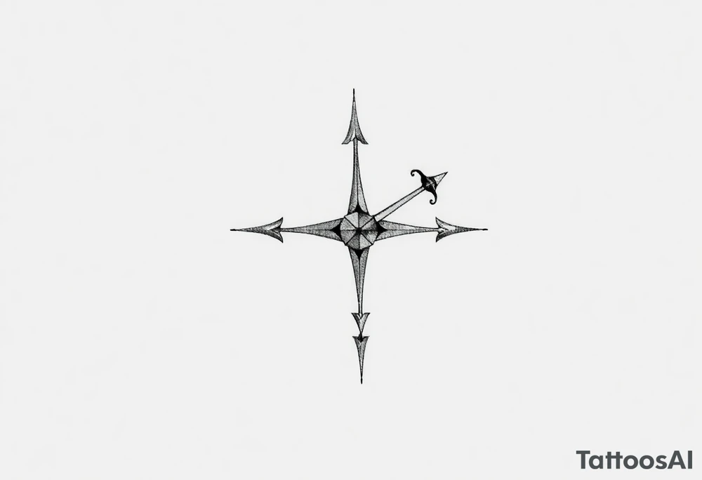 I want a small tattoo with a Sagittarius star sign tattoo idea
