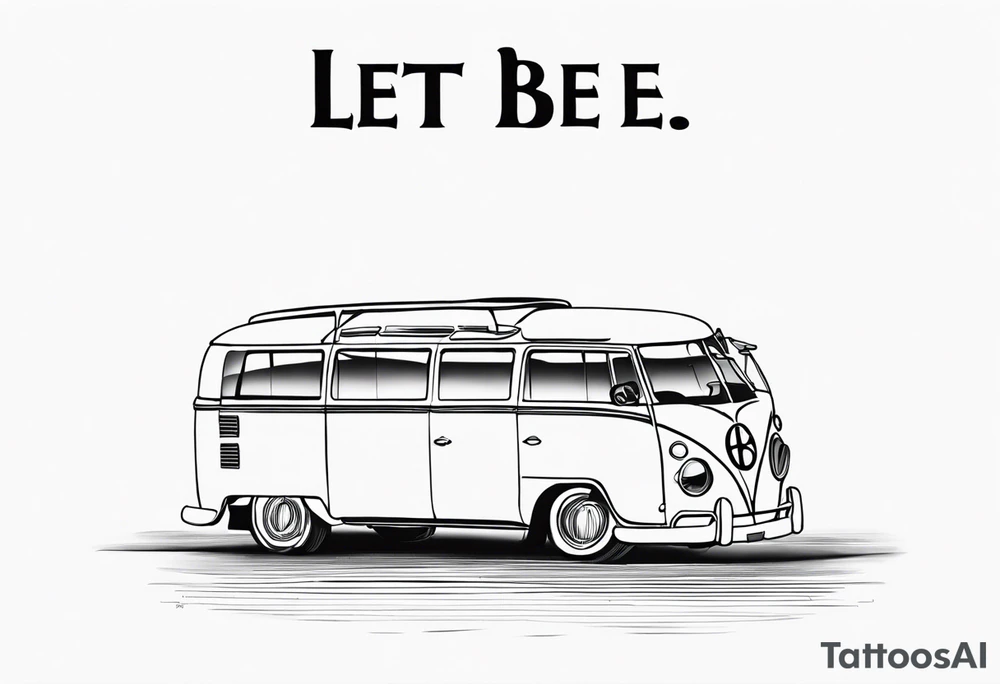 The Beatles song lyric “let it be”for my nana violet who passed away tattoo idea