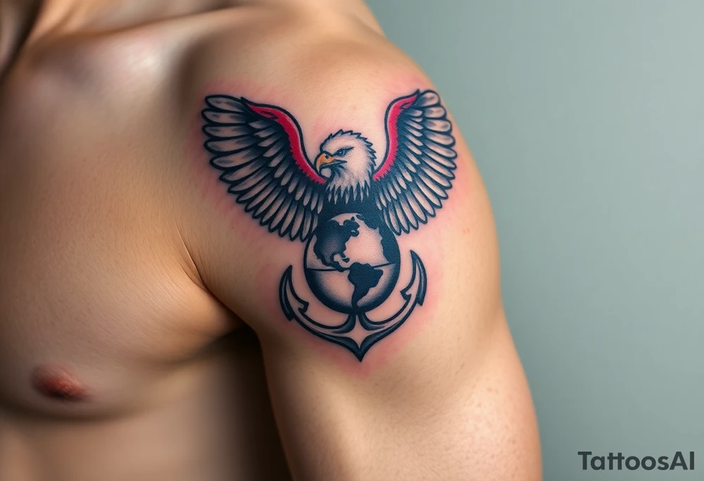 Combat marine veteran eagle globe and anchor
Operation Iraqi freedom
Dog tags tattoo idea