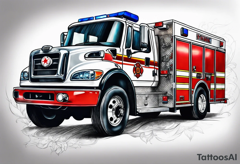 paramedic, firefighter tattoo idea