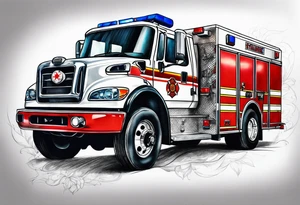 paramedic, firefighter tattoo idea