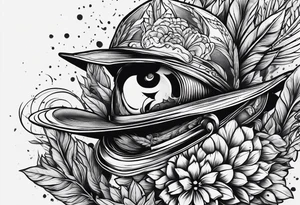 Nature and bullets tattoo idea