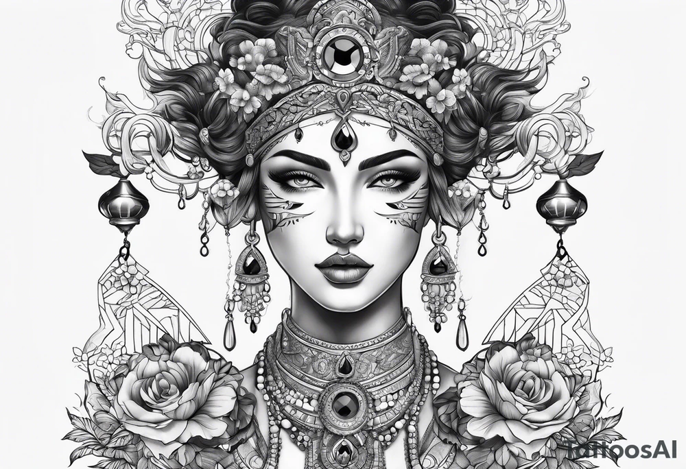 gemini goddess tattoo idea