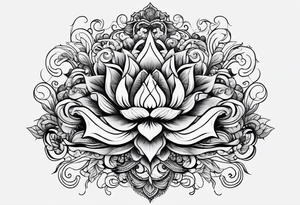 tattoo with swirly elements tattoo idea