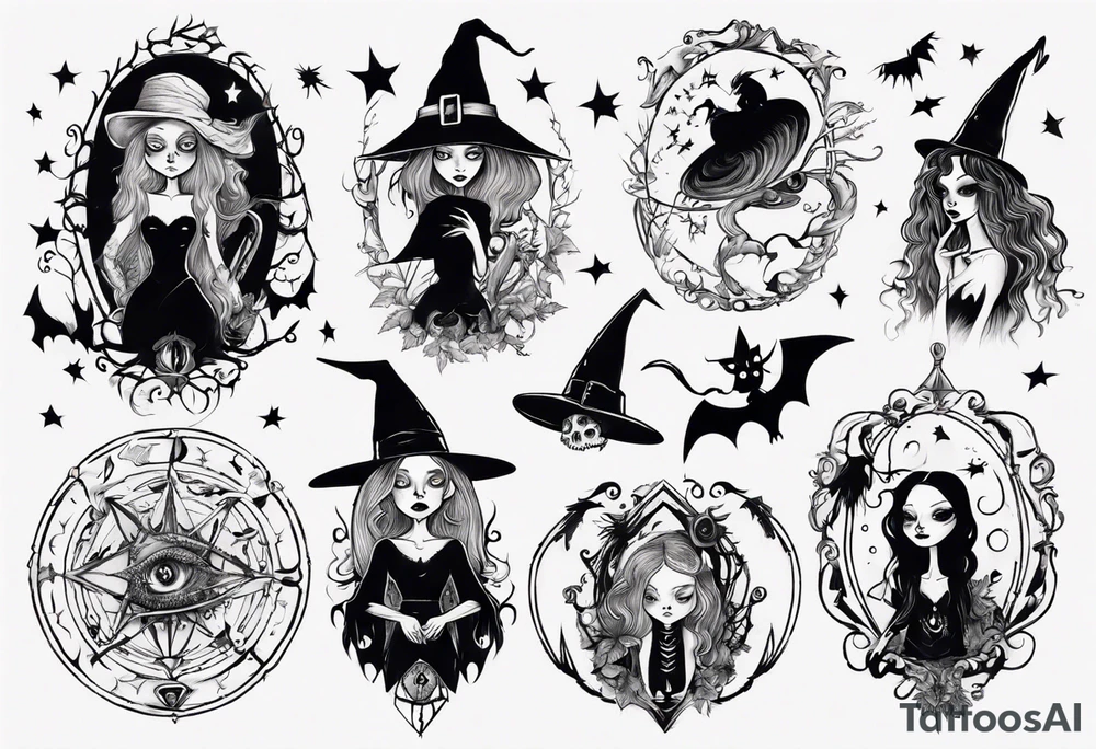 witch tattoo idea