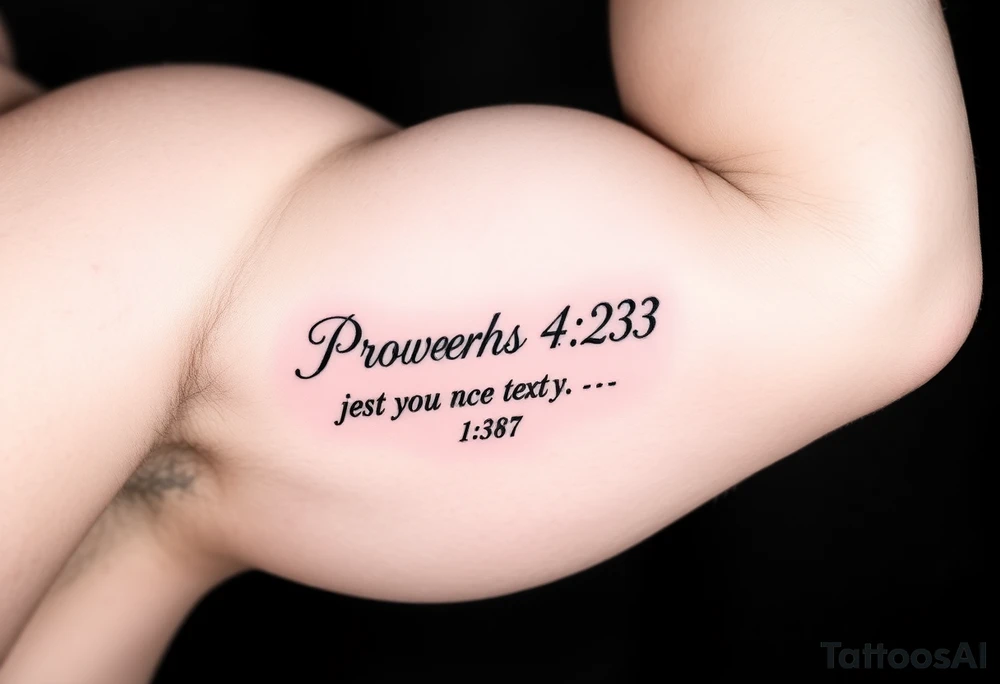 Proverbs 4:23 tattoo idea