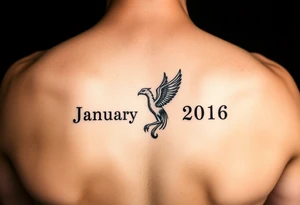 Roman numerals for January 6 2016 for wrist with a small phoenix tattoo idea