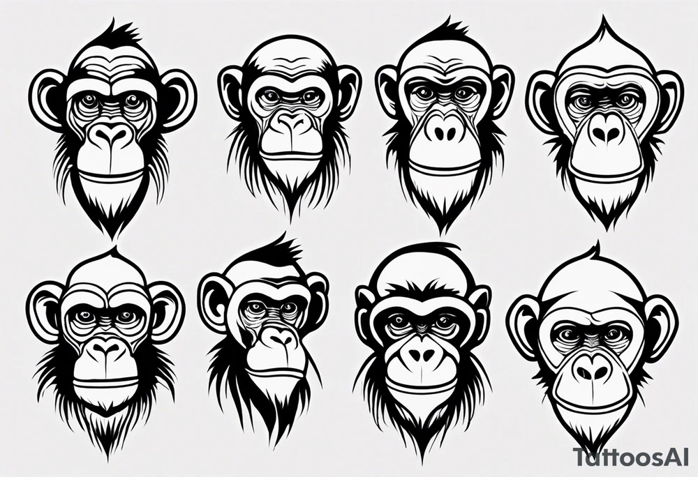 Funny Monkey tattoo idea