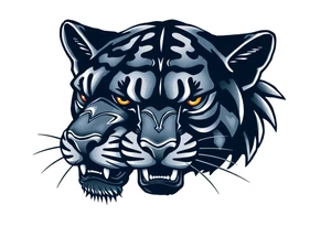 Black Panther head tattoo idea