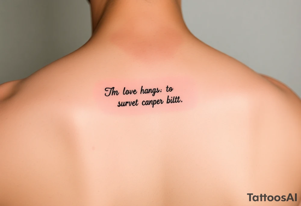 Reminder of surviving divorce tattoo idea