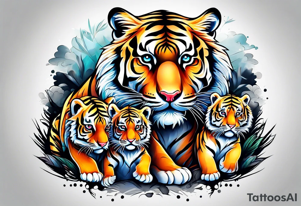 Tiger & Cubs tattoo idea