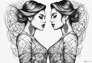 Matching tattoo for husband and wire tattoo idea