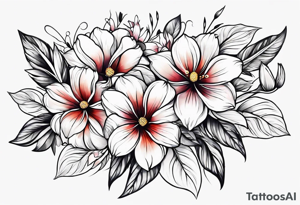 Gladolius flowers tattoo idea
