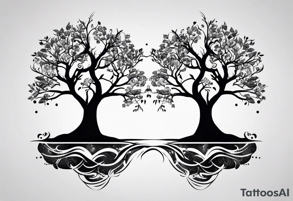 Small tree tattoo idea