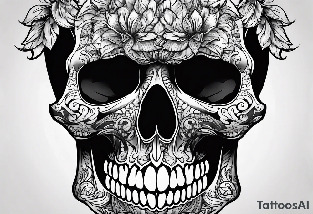 skull tattoo idea