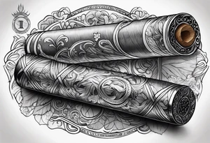 cigar tattoo idea