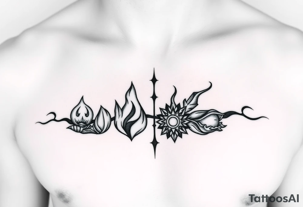 Four elements tattoo idea