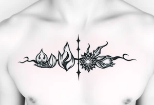 Four elements tattoo idea