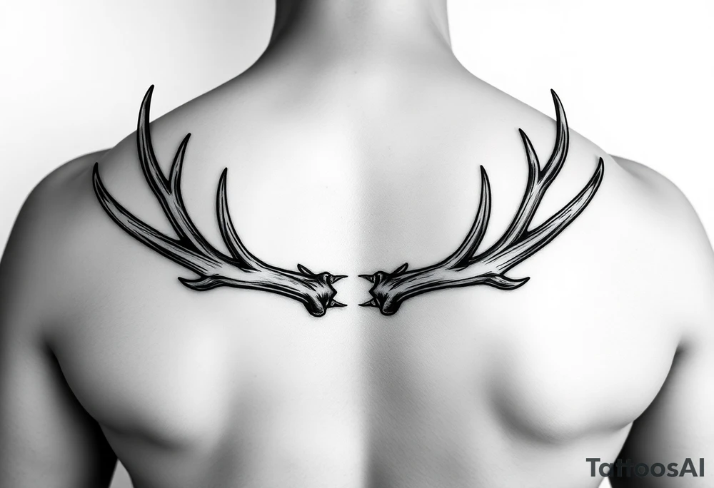 elk antler sheds tattoo idea