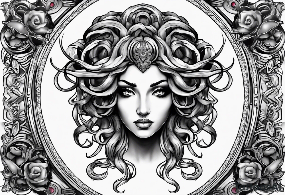 Medusa looking into you tattoo idea