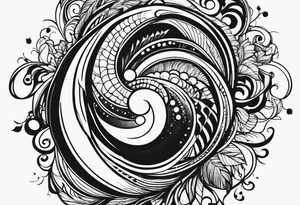 Simple blues music tattoo tattoo idea