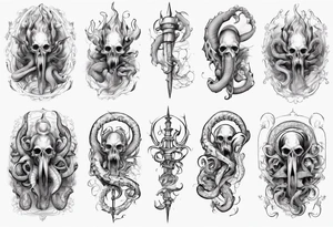 Kracken sleeve arm tattoo idea