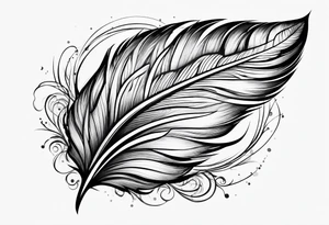 ; feather tattoo idea