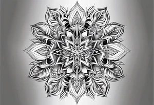 Fractal snowflake tattoo idea