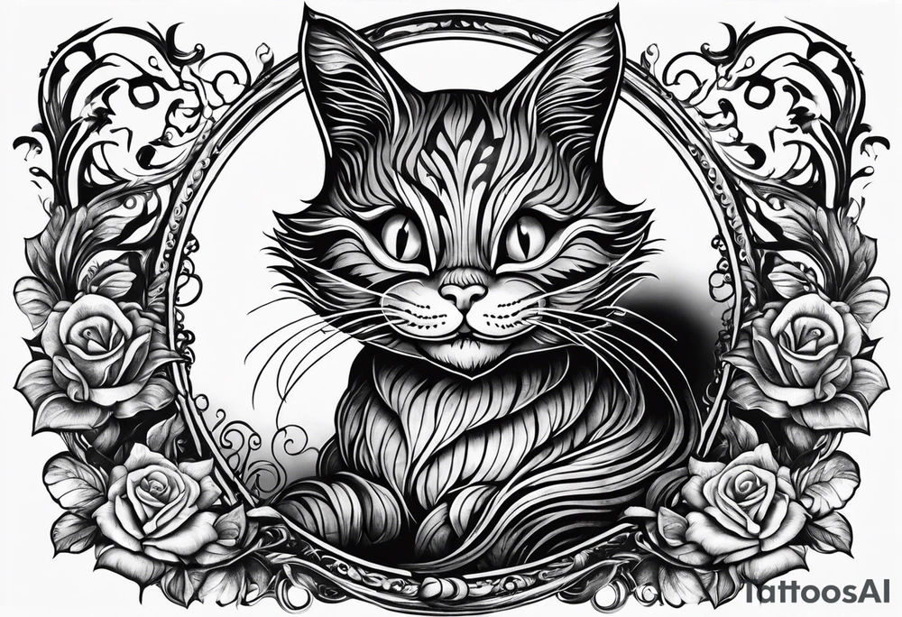 Alice in wonderland, Cheshire cat tattoo idea