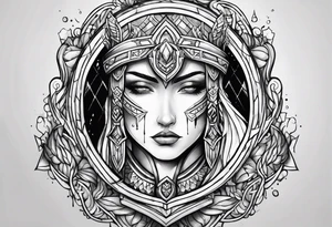 My tears ricochet warrior shield tattoo idea
