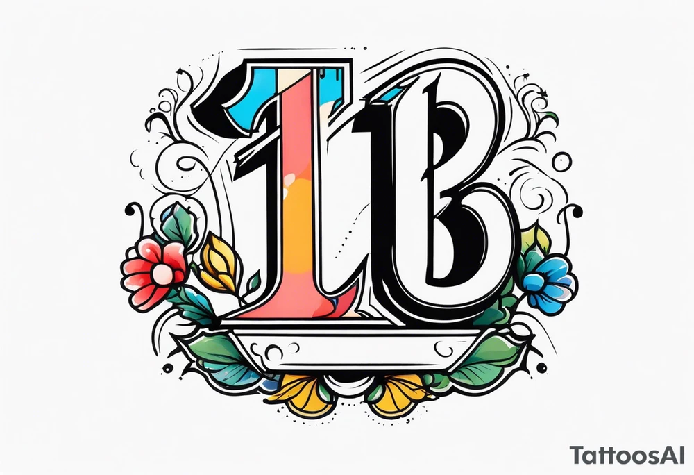 I would like a tattoo, featuring only 
number 13 in a colorful old school style. tattoo idea