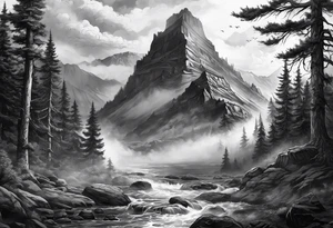 Valhalla  mist fog tattoo idea