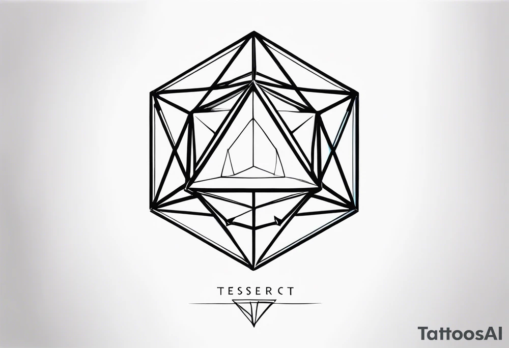 Tesseract 4d tattoo idea