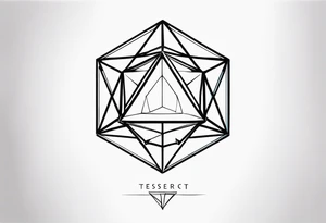 Tesseract 4d tattoo idea