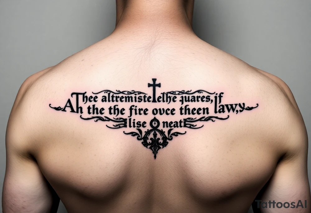 The alchemist 1st law qoute tattoo idea
