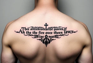 The alchemist 1st law qoute tattoo idea