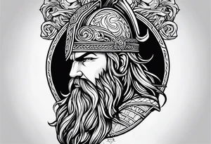 Valhalla viking  steps path tattoo idea