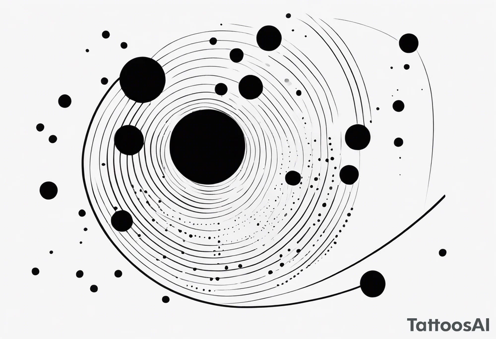 simple shape made from black dots and circles to go on upper arm/shoulder tattoo idea simple shape made from black dots and circles to go on upper arm/shoulder tattoo idea