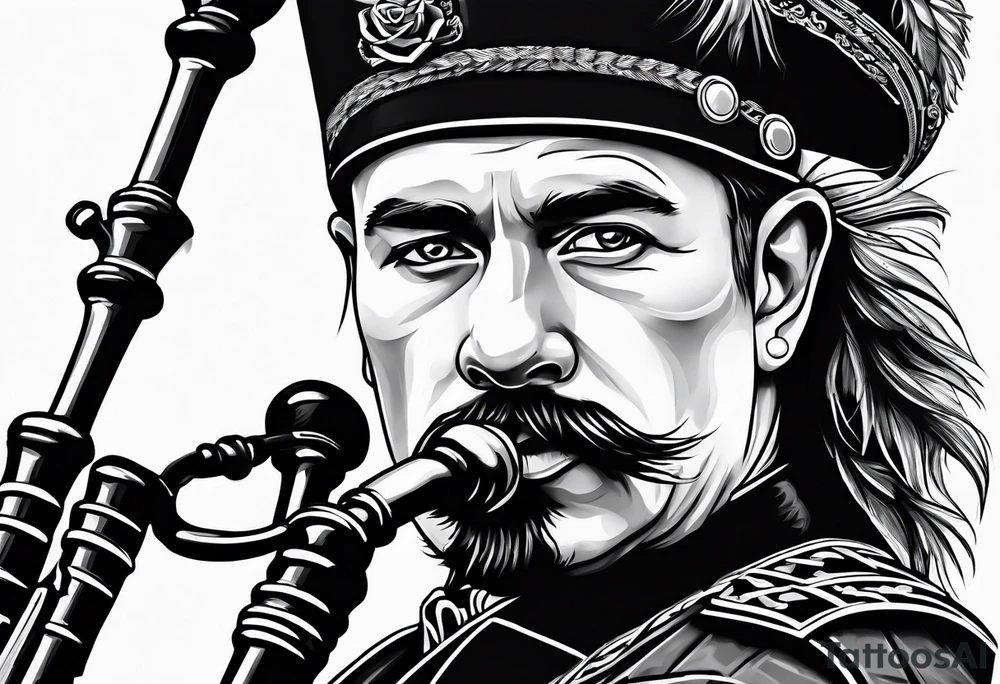 Bagpiper tattoo idea