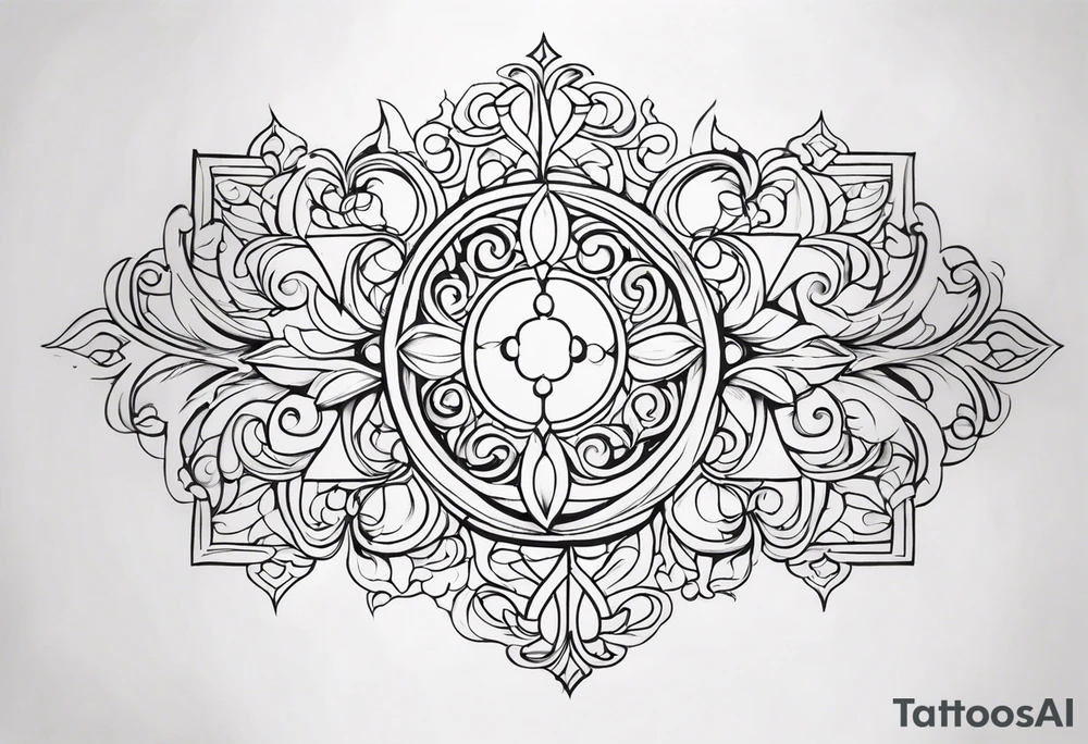 Elegant Scrollwork tattoo idea