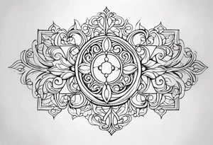 Elegant Scrollwork tattoo idea