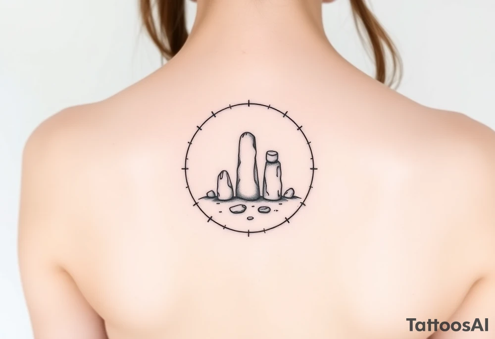 Standing stones circle tattoo idea