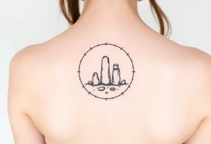 Standing stones circle tattoo idea