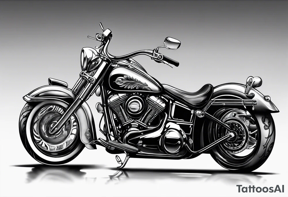 Gangster art in black and white tattoo idea