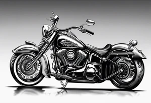 Gangster art in black and white tattoo idea