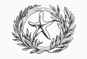 Starfish circle shell
olive branch wrist wrap tattoo idea