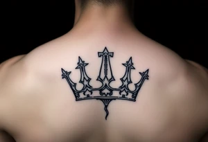 Crown tattoo with Bailey tattoo idea