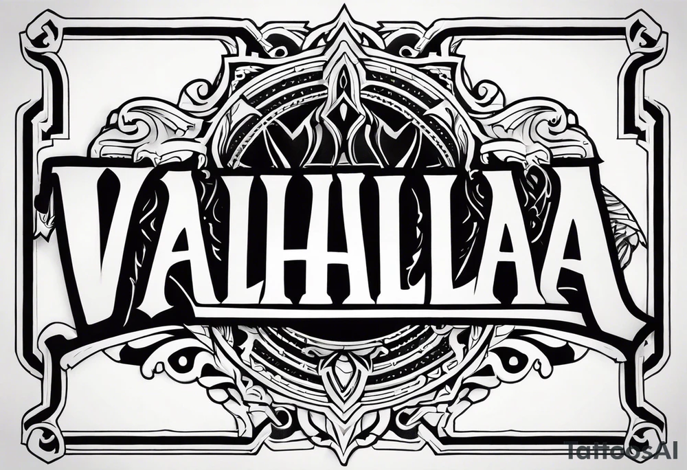 Valhalla fire tattoo idea