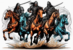 Four horsemen tattoo idea