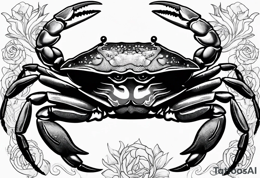 Crabs
en negro con numero 69 tattoo idea